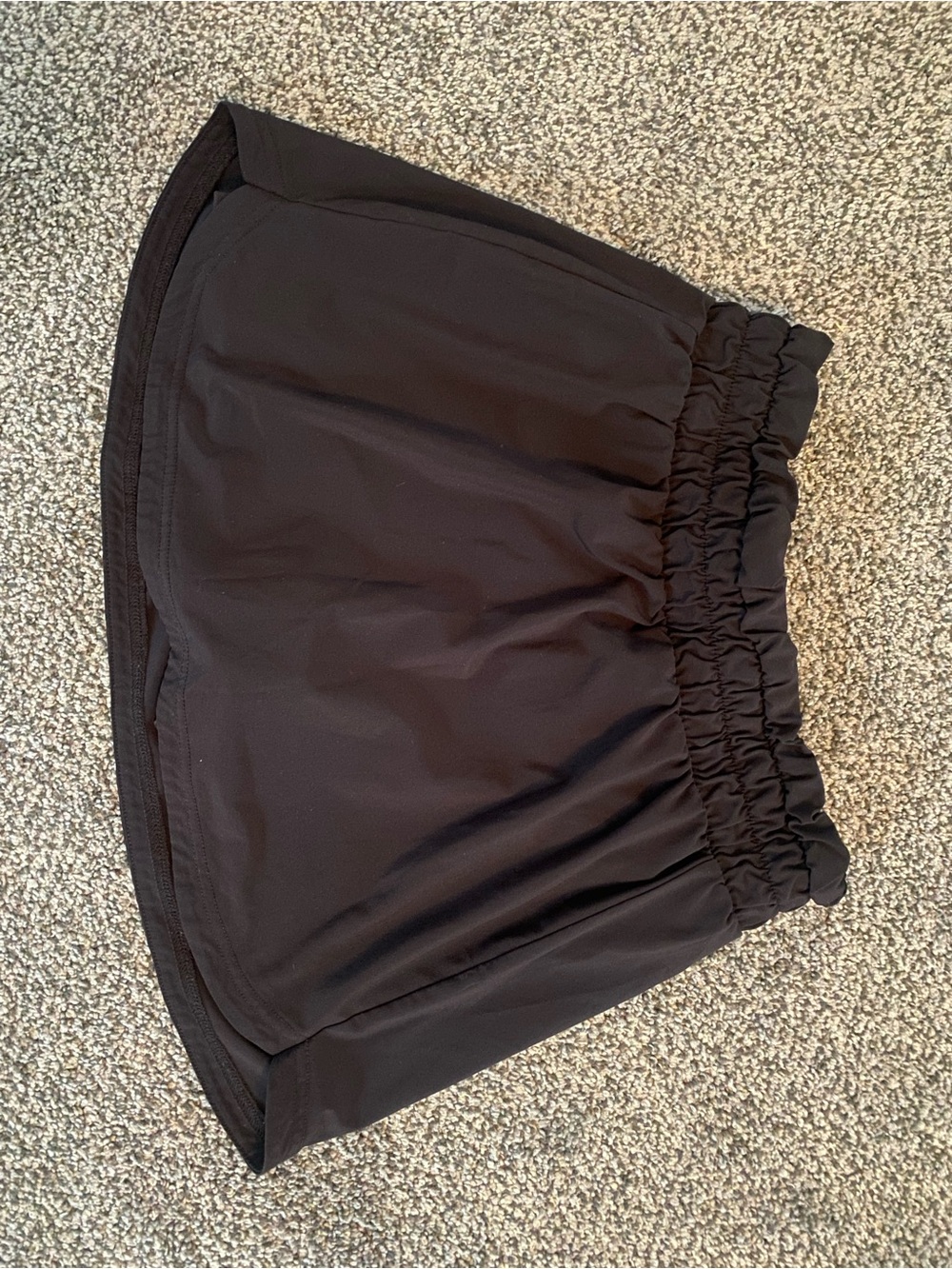Black Elastic-Waist Women’s Skirt w/shorts underneath